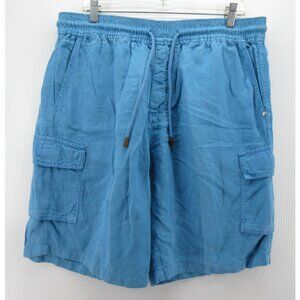 Vilebrequin Shorts XXL Linen Cargo Loose Baggy Drawstring Beach Summer